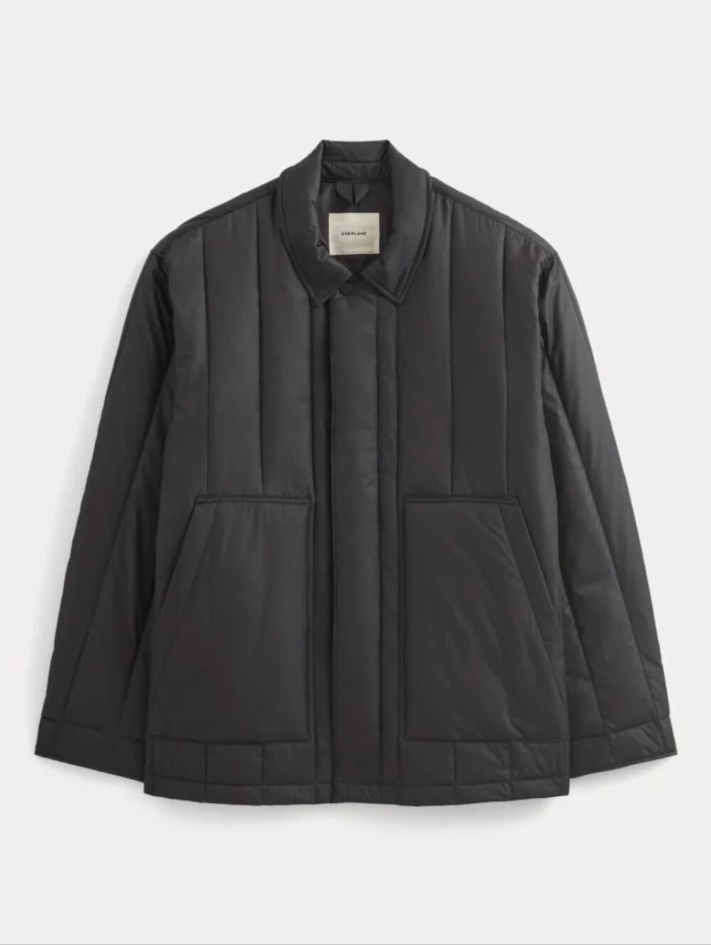 Everlane ReNew Vertical Quilted Jacket in Black (NWT)